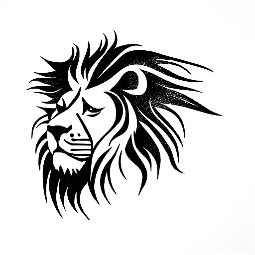 Lion Graphic Design Tattoo Ink Wall Stock Vector (Royalty Free) 1161298696  | Shutterstock