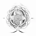 seed of life tattoo design idea