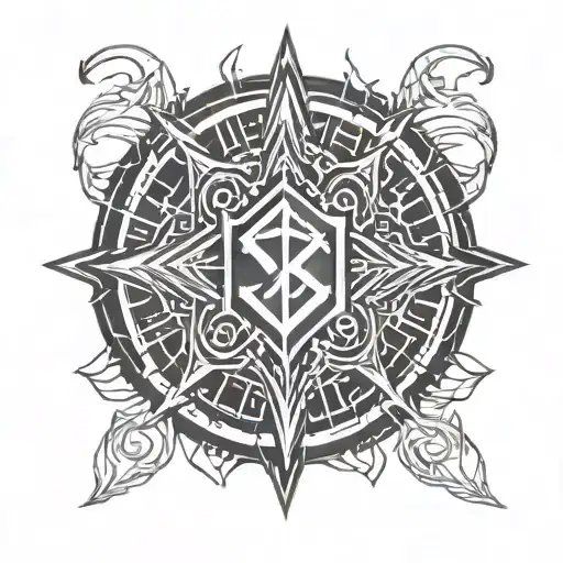 Cyber Sigil Named Spice tattoo design idea