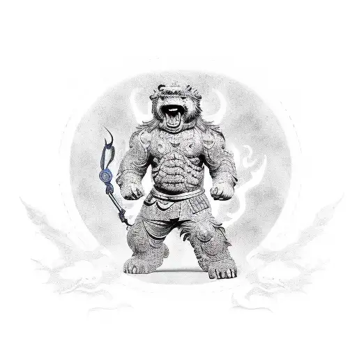 Foo Dog tattoo design idea