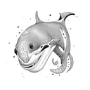 killer whale mandala tattoo design idea