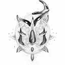 killer whale mandala tattoo design idea