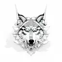 lobo tattoo design idea