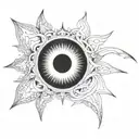 eclipse tattoo design idea