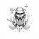saint benedict tattoo design idea