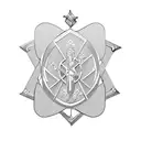 saint benedict medal tattoo design idea