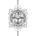 saint benedict medal tattoo design idea