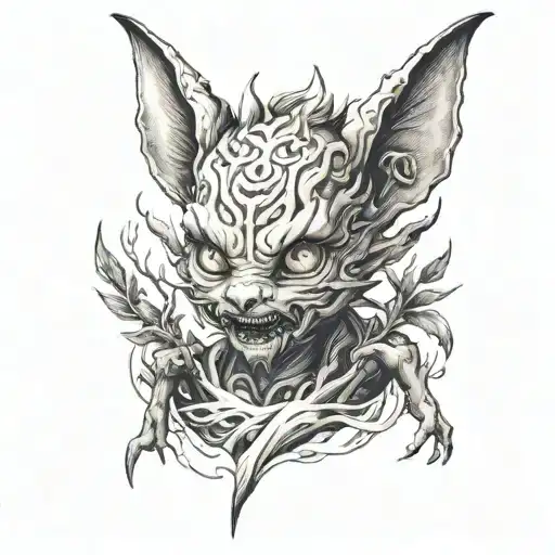 baby demon slayer tattoo design idea