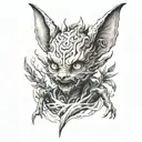 baby demon slayer tattoo design idea