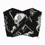 saints and sinners tattoo design idea