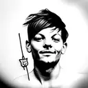 walls Louis Tomlinson  tattoo design idea