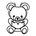 Teddy Bear tattoo design idea