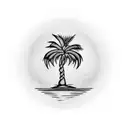 Palm Tree tattoo design idea