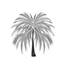 Palm Tree tattoo design idea