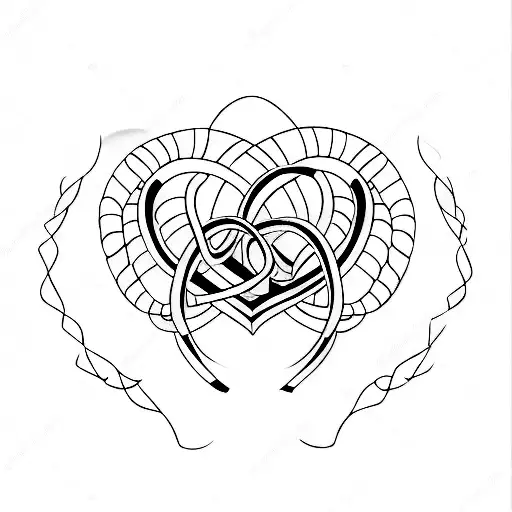 Combine the infinity symbol with a heart in a minimalist style. tattoo design idea