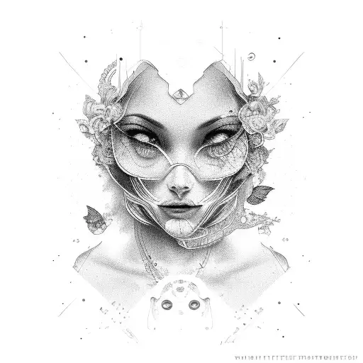 Finger-to-Finger Gaze tattoo design idea