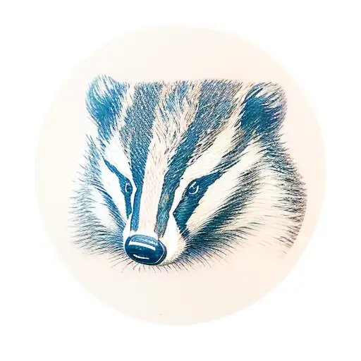 Badger with a wand  tattoo design idea