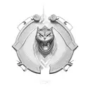 medjay badge tattoo design idea