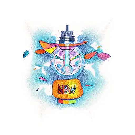 calm firefly's  tattoo design idea