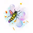 calm firefly's  tattoo design idea