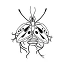 firefly's at night tattoo design idea