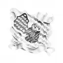 american flag sleeve tattoo design idea