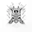 Totem pole-inspired design with Aztec animal symbols tattoo design idea