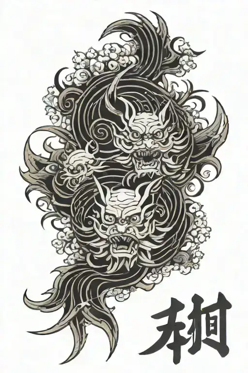 Silence, Determination, Discipline, Forgiveness, Respect, Honor, Humility, Righteousness, Sincerity tattoo design idea
