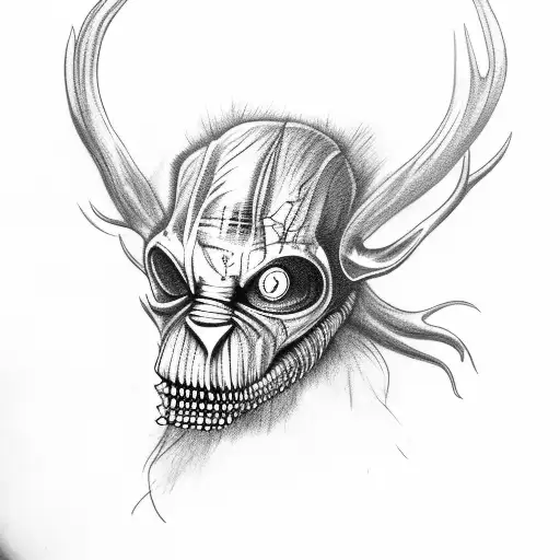 Hannibal lector wendigo tattoo design idea