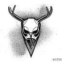 Hannibal lector wendigo tattoo design idea