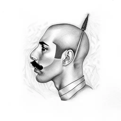 freddie mercury tattoo design idea