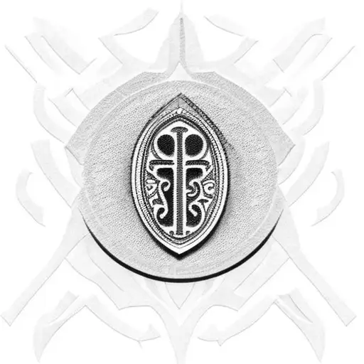 Saint Benedict key tattoo design idea