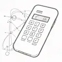calculator tattoo with some shader and number detail, like a little symbol line art, black and shadow. tattoo design idea