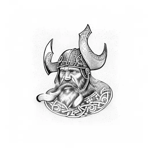 viking band tattoo design idea