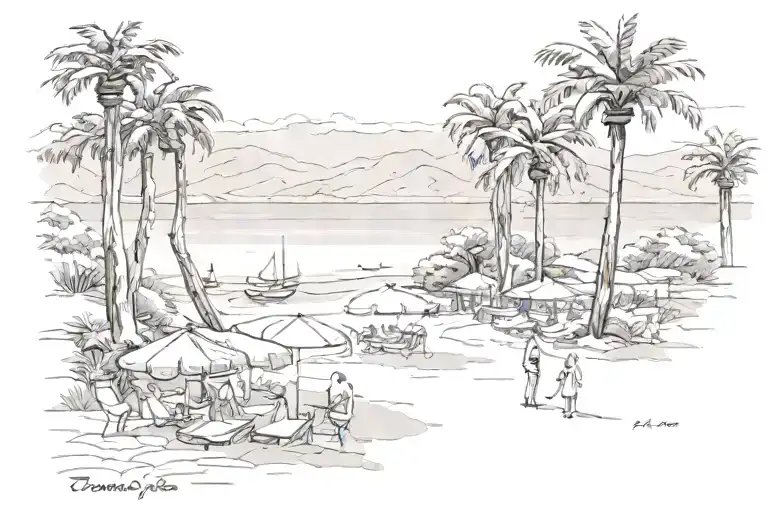 Fethiye, Calis Beach tattoo design idea