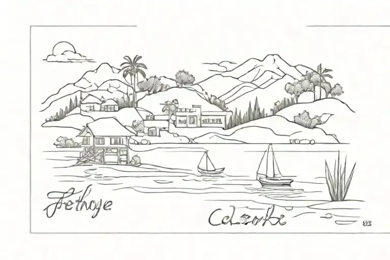 Fethiye, Calis Beach tattoo design idea