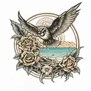 Fethiye Calis Beach tattoo design idea