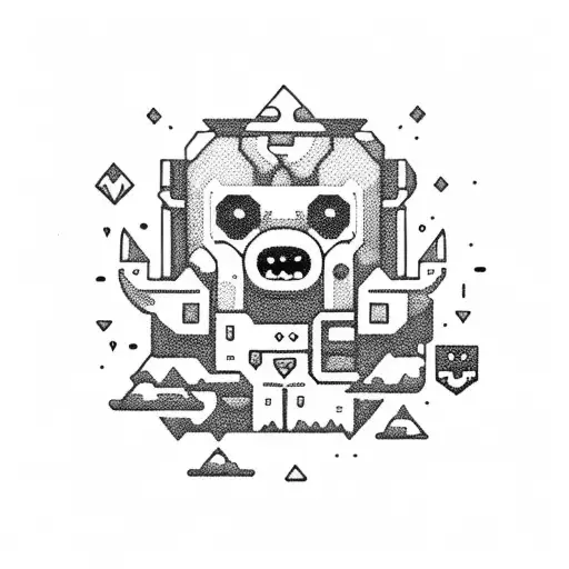 bmo adventure time tattoo design idea