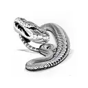  rattle Snake tattoo design idea