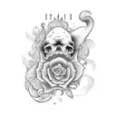 "disfruta" typography  tattoo design idea