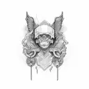 acta non verba tattoo design idea