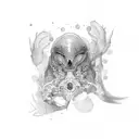 acta non verba tattoo design idea