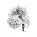 acta non verba tattoo design idea