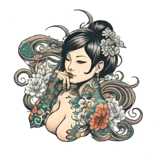 Japanese Tattoo Girls Naked - Japanese \