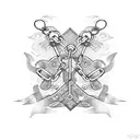 chains around arms tattoo design idea