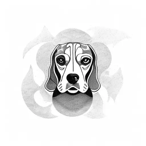 Beagle  tattoo design idea