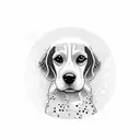 Beagle  tattoo design idea
