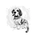 Beagle  tattoo design idea