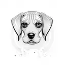 Beagle  tattoo design idea