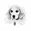 Beagle  tattoo design idea